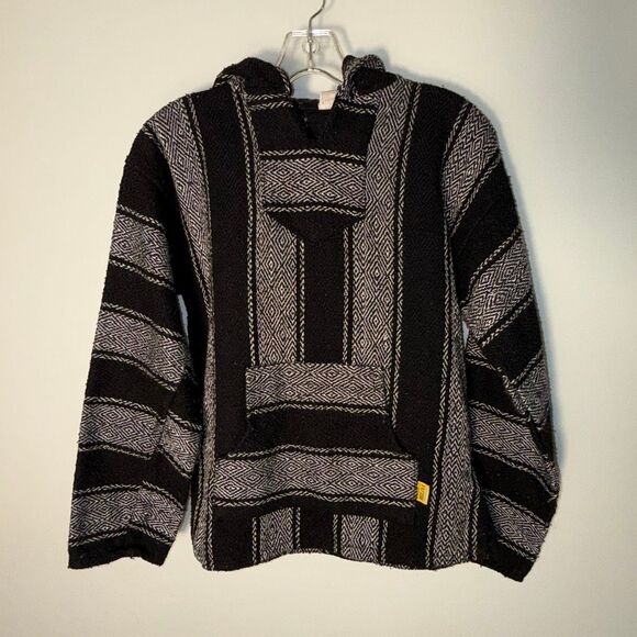 Vintage Molina Baja Hoodie Black & White – Mexico – Unisex – Boho Surf Hoodie – - Picture 1 of 14